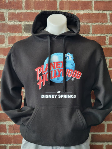 Disney Springs Black Hooded Sweatshirt